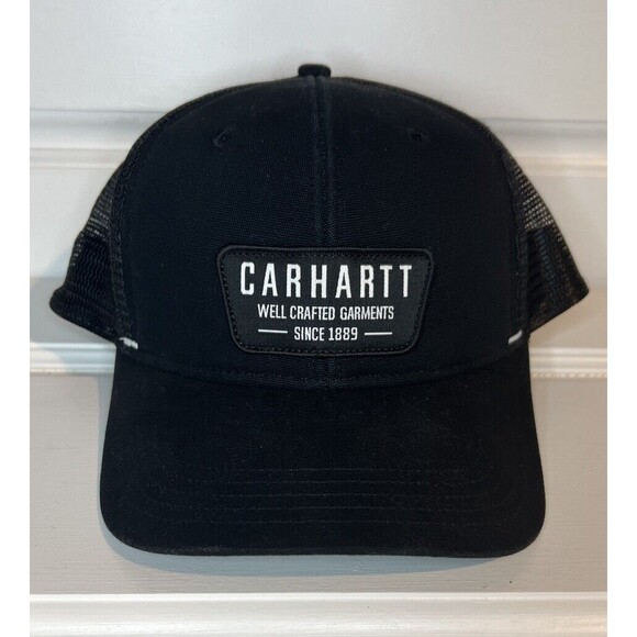 Carhartt Other - Carhartt Trucker Hat Well Crafted Garments Since 1889 Snapback OSFA Black